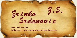 Zrinko Srdanović vizit kartica